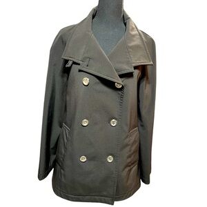 Calvin Klein Black Double Breasted Trench Coat
